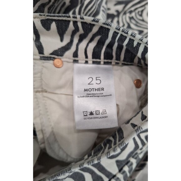 NWT Mother Hoofin It Rascal Fray Hem High Waist Ankle Skinny Jeans/Size 25 - Picture 4 of 6